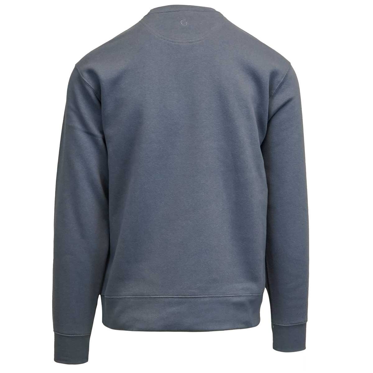 Letterman Patch Utah State University Crew Sweatshirt Blue